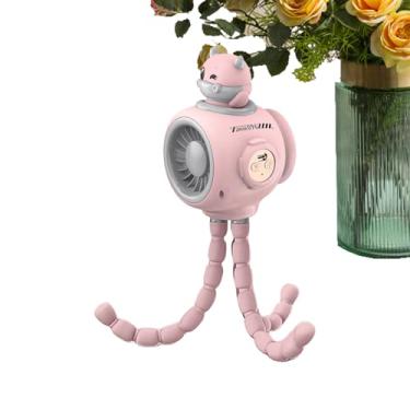 Imagem de Ventilador portátil para carrinho de bebê, clipe no ventilador do carrinho | Três velocidades, carregamento USB, ferramenta de resfriamento para compras, acampamento, assento de , viagens ao ar