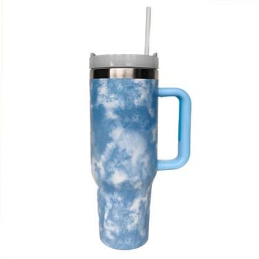 Imagem de Copo Térmico Inox 1200ml Grande com Tampa Canudo Quente Frio - Klizz, 