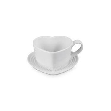 Imagem de CANECA LE CREUSET DE CORAÇÃO COM PIRES 220ML BRANCO 80311220100013 Branco