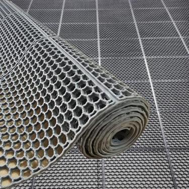 Imagem de Tapete Antiderrapante 1.20m Colmeia banheiro cozinha Rampas piscina (Preto, 1.20M X 1.00M)