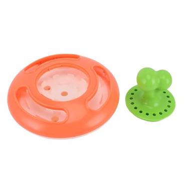 Imagem de GLOGLOW Brinquedo Interativo de Quebra-cabeça para Cães, Dispensador de Tratamento para Gatos Com Equilíbrio Giratório de 360 ​​graus Com Controle Automático de Alimentação, para