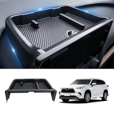 Imagem de Zekrom Organizador de painel de console central para Toyota Grand Highlander 2024 acessórios bandeja de armazenamento de painel, bandeja de inserção de tela de armazenamento de tela suporte de óculos