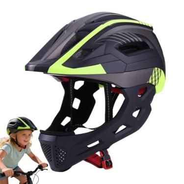 Imagem de Capacete Integral Para Crianças,Proteção Para Cabeça Em Passeios,Capacete de Moto para Criança | para Meninos Meninas Jovens Ciclistas Skate Iniciantes Brincadeiras ao Ar Livre