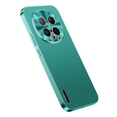 Imagem de LYJSMGZ Capa à prova de choque para Huawei Honor Magic 8 Pro/Magic 8, proteção de lente de abertura de precisão anti-impressão digital, capa fina fosca, verde, Majic 8 Pro