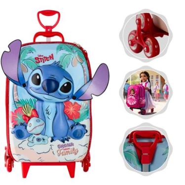 Imagem de Mochila Mala escolar infantil de 3 rodinhas e Relevo 3D - Max Toy, Sti