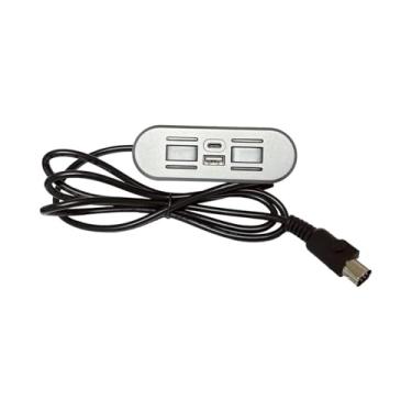 Imagem de Interruptor de controle manual de sofá elétrico de 5 pinos com 2 botões para cadeira reclinável e eletrodomésticos