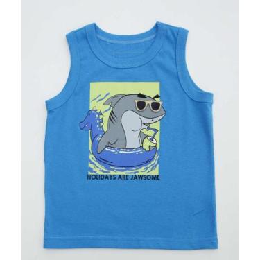 Imagem de Regata Infantil Tubarão MR Tam 1 a 3-84044, Azul, 3