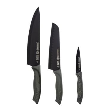 Imagem de Conjunto Facas 3PC Pretas Mundial VX9900-3