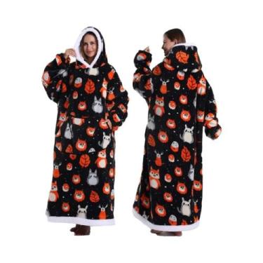 Imagem de Moletom Com Capuz De Flanela Para Inverno Para Mulheres E Homens, Cami