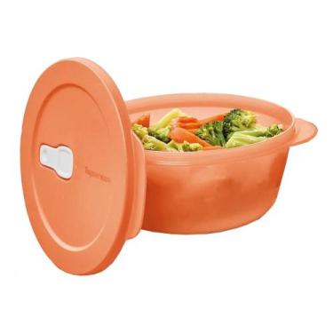 Imagem de Marmita Redonda Cristalwave Tupperware 1,5 Litro, Pessego