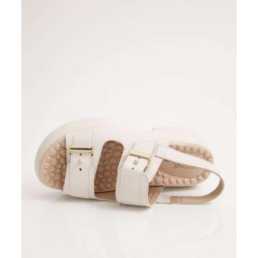 Imagem de Sandália Flatform Feminina Fivela Modare-72082, 38, Off white