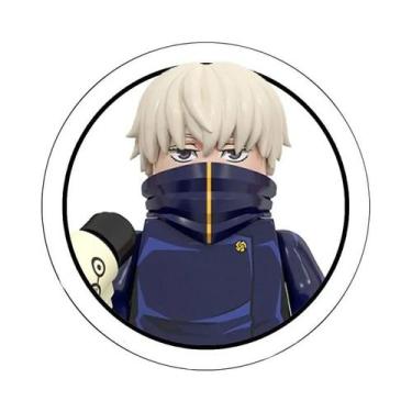 Imagem de Blocos De Montar Jujutsu Kaisen Mini Figuras De Ação Itadori Yuji Gojo