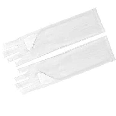 Imagem de Dioche Luvas de Proteção, Fáceis de Colocar e Tirar, Material Macio e Confortável, Com Tecido de Poliéster, para Amantes de Nail Art e Proteção Solar Ao Ar Livre (longo)