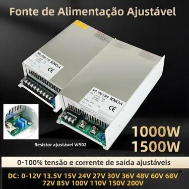 Imagem de Fonte De Alimentação Regulada Ajustável 1000W 1500W DC 12V 13.5V 15V 2