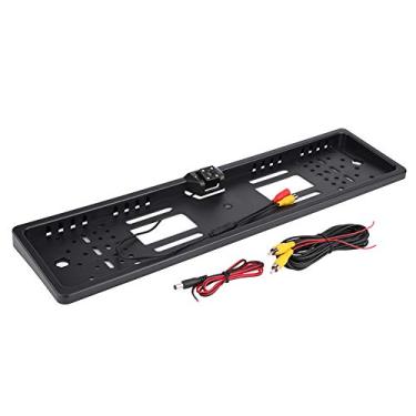 Imagem de Estink Câmera de Estacionamento para Placa de Licença Com Ângulo de 170 Graus, 4 LEDs IR, Visão Noturna, Impermeável, Câmera de Ré para Veículos de Padrão Europeu