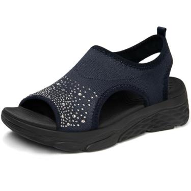 Imagem de KOIMED Sandálias femininas confortáveis com suporte de arco, sandálias de caminhada de suporte para conforto e recuperação o dia todo, sandálias versáteis casuais e sociais com suporte para caminhada
