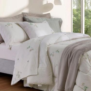Imagem de Edredom Casal Percal 200 Fios Kacyumara Vida Bela Erdene - Casa K por 