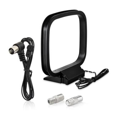 Imagem de SZSAUTO Antena FM de 75 Ohm Antena AM Loop para Pioneer Yamaha Marantz Onkyo Rádio HD Interno Rádio FM Bluetooth Receptor Estéreo Doméstico AV Áudio Vídeo Home Theater Receptor Potência