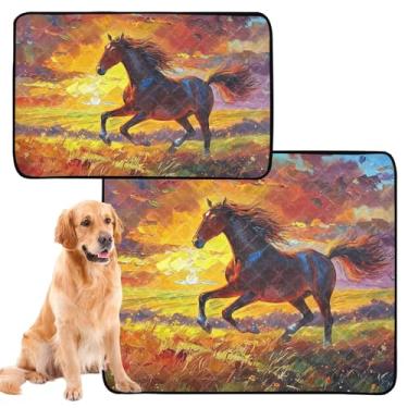 Imagem de TSENQUE Almofadas para animais de estimação para animais de estimação para animais de estimação para cães almofada extra grande absorvente de parto à prova d'água para gaiola de cachorro fofa, pequena