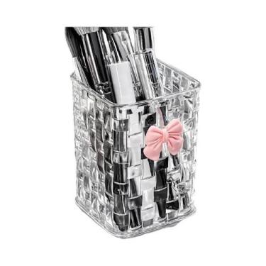 Imagem de Organizador De Pincéis De Maquiagem Em Acrílico Transparente, Suporte 