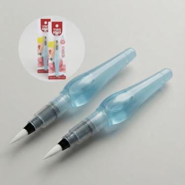 Imagem de Par Caneta Pincel Water Brush Para Colorir Livros Adultos Terapia Anti