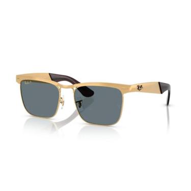 Imagem de Óculos de Sol Wayfarer Deluxe Ouro Polarizadas Ray-Ban-Masculino