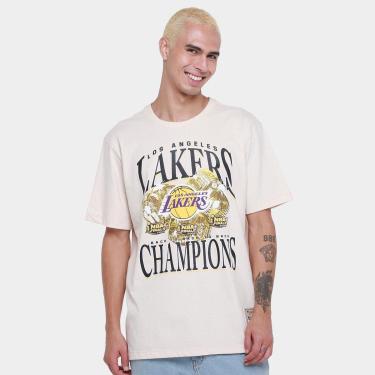 Imagem de Camiseta Mitchell & Ness Los Angeles Lakers Chasing Drea Masculina-Masculino