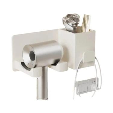 Imagem de Prateleiras De Banheiro Montadas Na Parede Suporte Para Secador De Cab