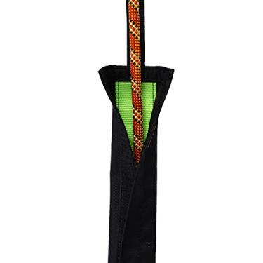 Imagem de WLFY Protetor de corda para arborista de escalada em rocha, equipamento de rapel, rapel (5, preto/autoadesivo)