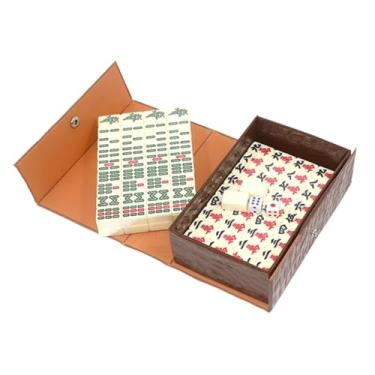 Imagem de menolana Jogo de Mahjong Chinês Portátil e Compacto, Mini Kit de Mahjong para Viagem com Estojo para Festivais e Casa, S