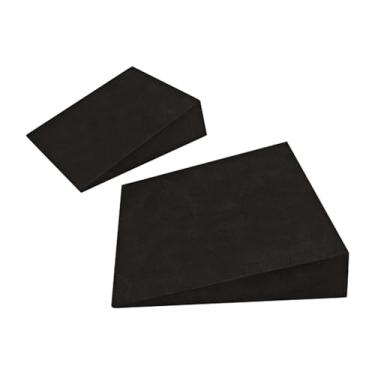 Imagem de predolo Conjunto de 2 Blocos de Agachamento em Cunha, Prancha de Alongamento de Panturrilha, Rampa Portátil em EVA para Agachamento, Plataforma Inclinada para, S