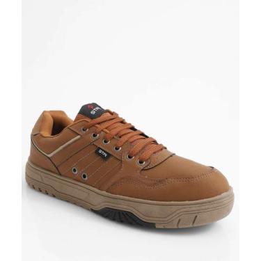Imagem de Tênis Casual Masculino Recorte Caramelo-02035 - Stir, 38, Caramelo