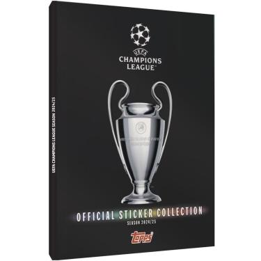 Imagem de Topps Kit UCL 2025 Álbum Capa Dura Black + 480 figurinhas-Unissex