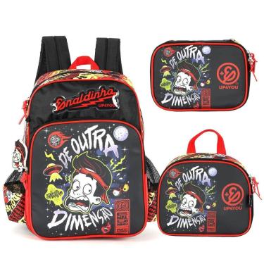 Imagem de KIT MOCHILA LANCHEIRA ESTOJO ESCOLAR MENINO BY ENALDINHO-Masculino