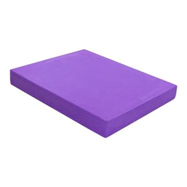 Imagem de Lljsszr Almofada de Equilíbrio, Almofada de Equilíbrio, Almofada de Joelho de Espuma de Alta Densidade a Rasgos para Fitness, Academia em Casa, Med, roxo