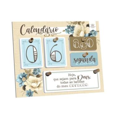 Imagem de CALENDÁRIO PERMANENTE FLORAL RELIGIOSO 18X22