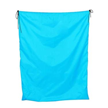 Imagem de Lljsszr Saco de Roupa Individual de Grande Capacidade com Cordão, Azul 50x70cm