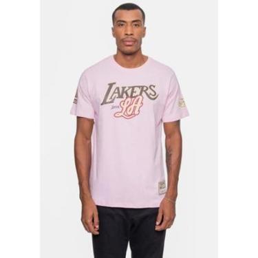 Imagem de Camiseta Mitchell & Ness NBA Sugar Bacon Los Angeles Lakers Masculino-Masculino