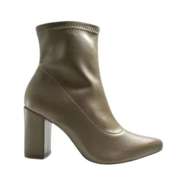 Imagem de Bota Feminina Cano Baixo Via Marte Bege, Toffee, Toffee, 37