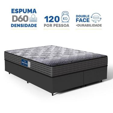 Imagem de Cama Box com Colchão de Espuma D60 Double Face Guarda Costas Comfort Force Probel Queen 158cm