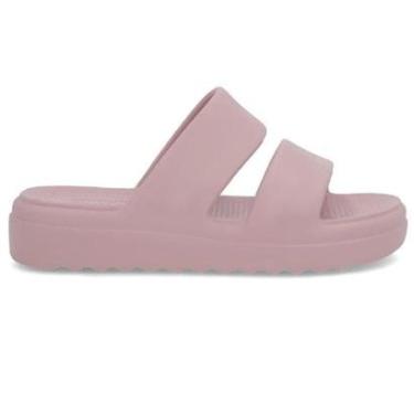 Imagem de Chinelo Usaflex Slide Poofy Tiras Eva Super Leve Confortavel Cor:;Tamanho:34;Genero:Mulher-Feminino