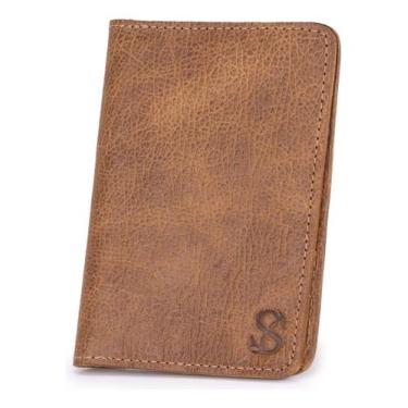 Imagem de Carteira Porta Documentos Masculina Rg Slim Couro Legítimo Design Comp