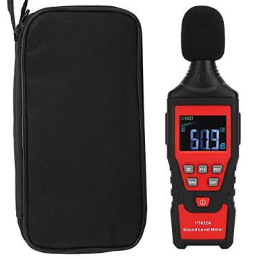 Imagem de WALFRONT Medidor de Nível de Som Digital, Medidor de Ruído Em Decibéis Com Display LCD Retroiluminado, Uma Medição de Ponderação 30-130dBA para Eletrodomésticos de Tráfego Industrial