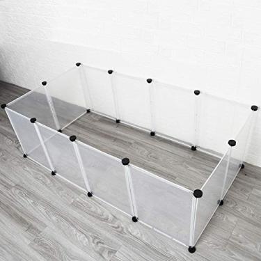 Imagem de Generic Cercadinho para animais de estimação, caneta de exercício para cães, grande, portátil, cerca de 12 painéis, para cães pequenos, gatos, animais de estimação, adequada para peso inferior a 10 kg