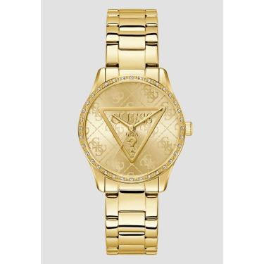 Imagem de Relógio Redondo Analógico Logo Dourado-Feminino