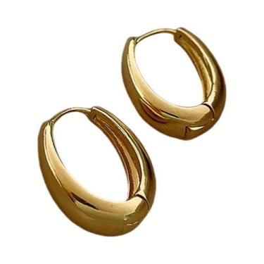 Imagem de Brincos de Argola Banhados a Ouro - Joias de Moda para Uso Diário, M03