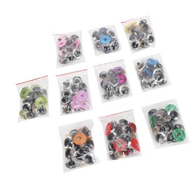 Imagem de Cryfokt Olhos de Brinquedo Duráveis ​​com Brilho para Brinquedos de Pelúcia, Olhos de Segurança Portáteis de 16mm para Bonecas de de Fantoche, 100 Peças (plástico 4)