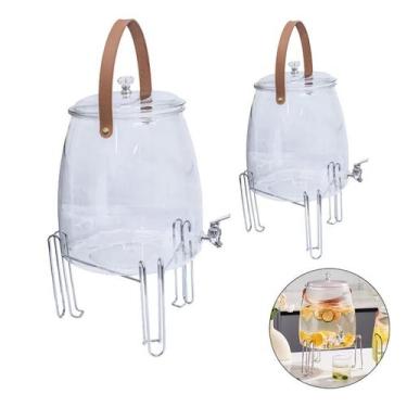 Imagem de Kit 2 Suqueira Refresqueira Suco Acrílico Festa 5lts E 16lts FRG0345 F