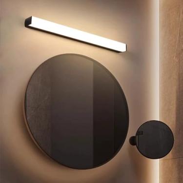 Imagem de Luz de espelho LED banheiro longas arandelas modernas alumínio à prova d'água lâmpada de parede iluminação de imagem luz de maquiagem banheiro iluminação de parede sala de estar quarto (luz neutra