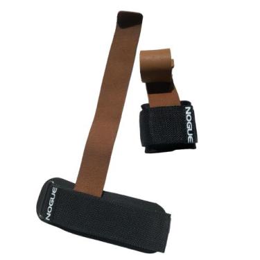 Imagem de Luva Strap Tala Halter Musculação Academia NOGUE, Marrom